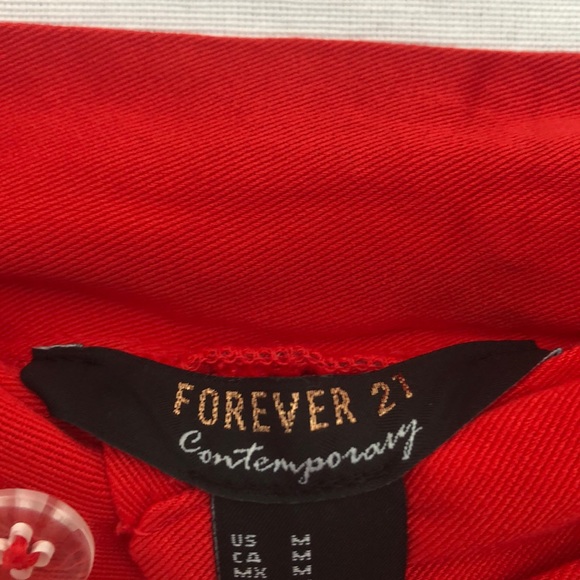 red flowy forever 21 shorts - Picture 2 of 3